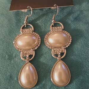 Pearl Tear Drop Earrings